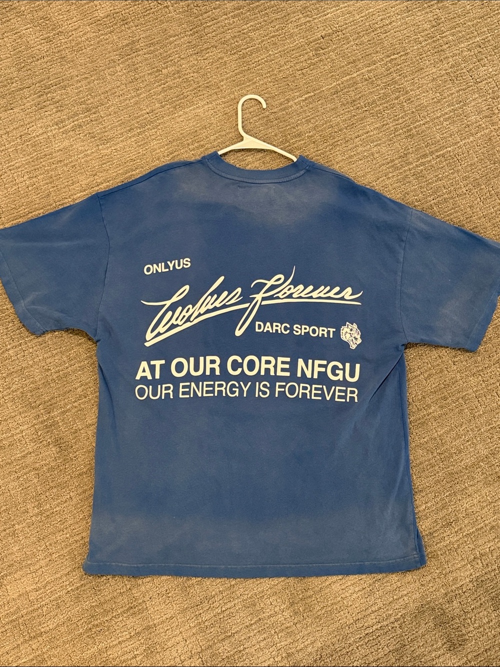 Darc Sport Royal Blue Short Sleeve Tee with Small White Chest Graphics